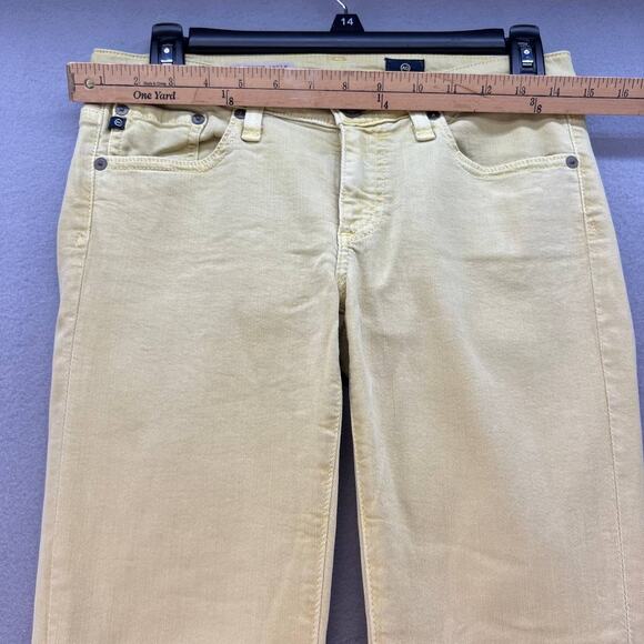 AG Denim Women's Jeans The Stevie Ankle Slim Straight Ankle Yellow Size 26R - Picture 2 of 16